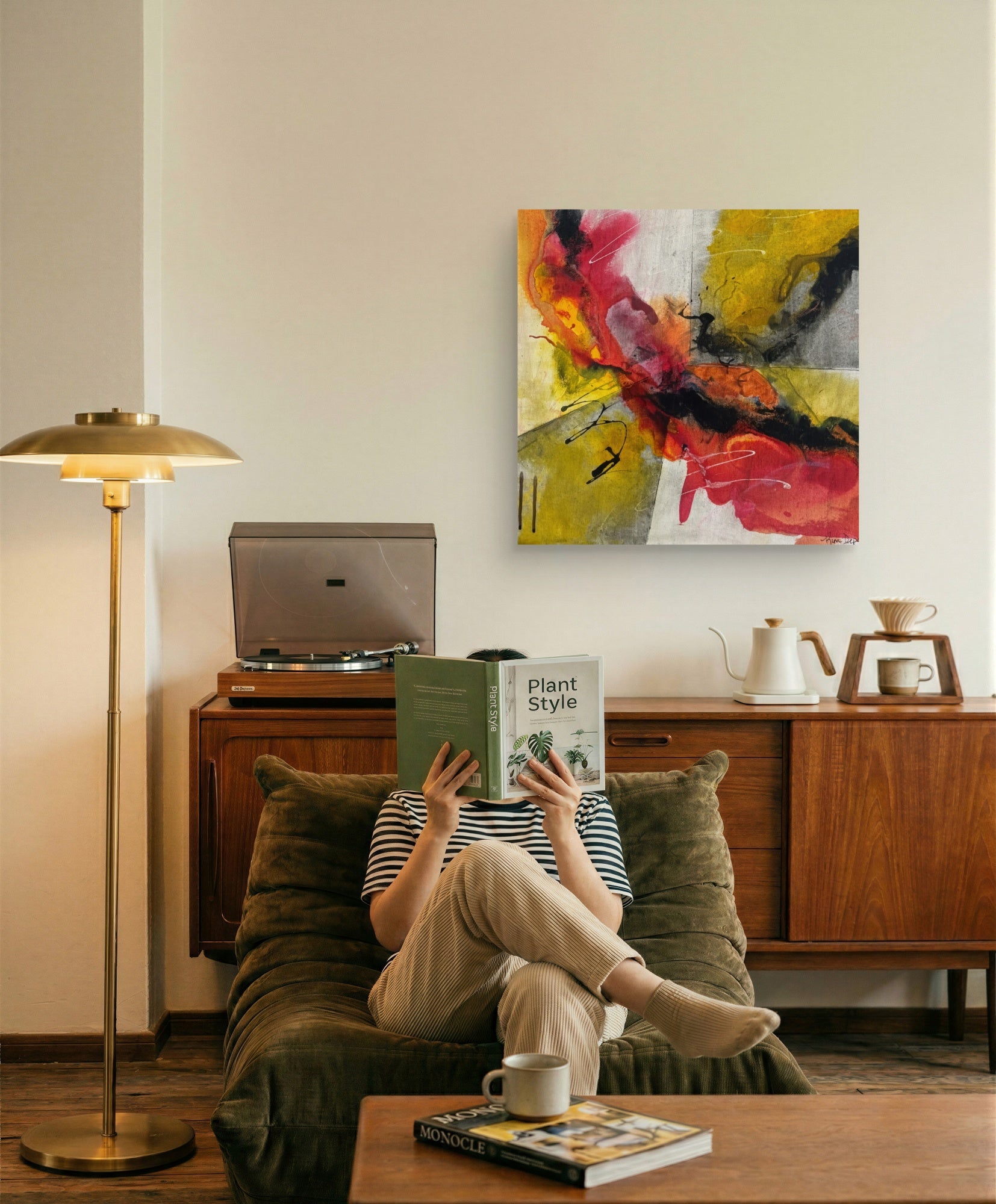 Belonging Series All the Feels Abstract Mixed Media painting on canvas Kim Depa Studio Southwest Michigan