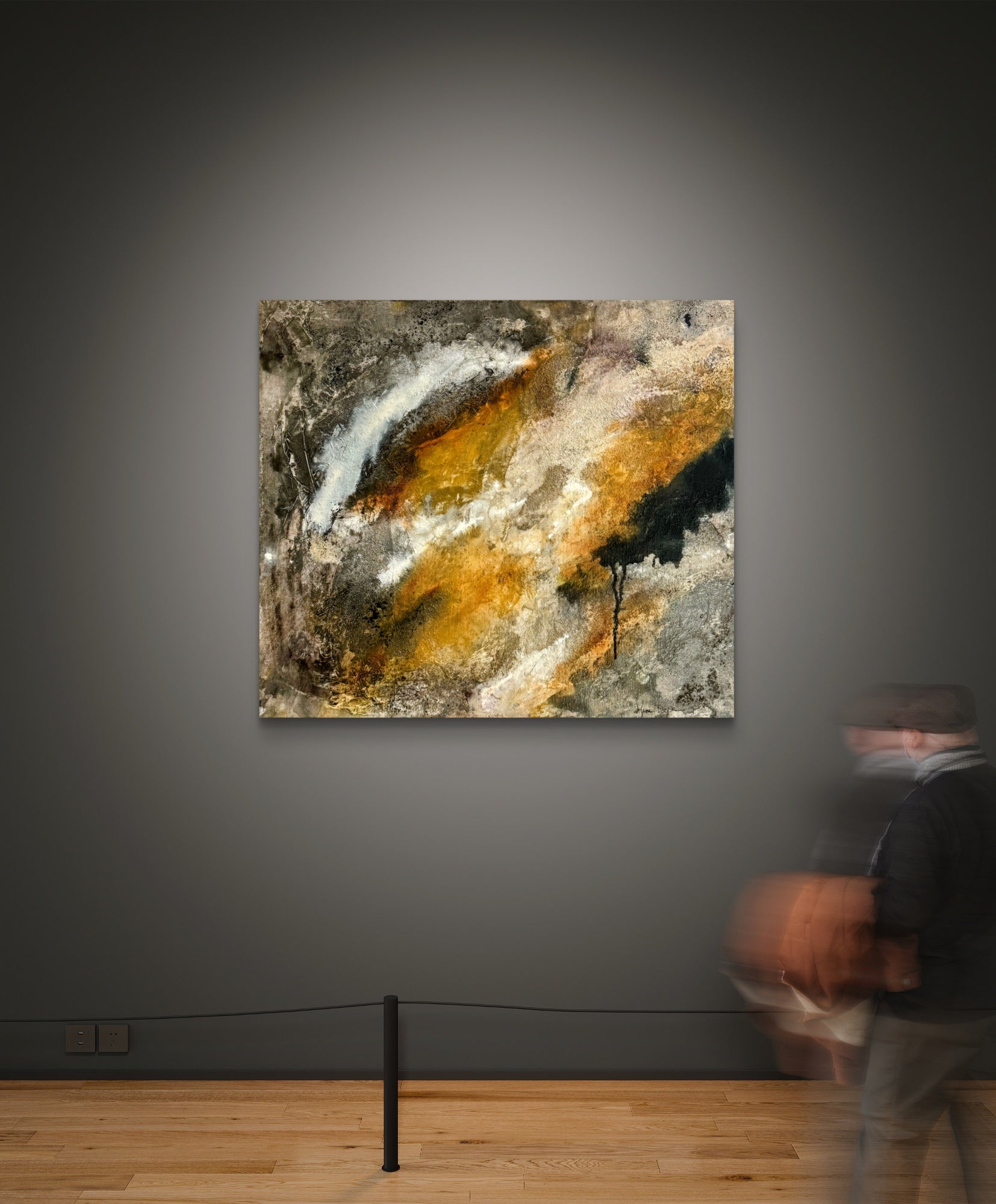 Belonging Series Before the Next Wave Abstract Mixed Media painting on canvas Kim Depa Studio Southwest Michigan