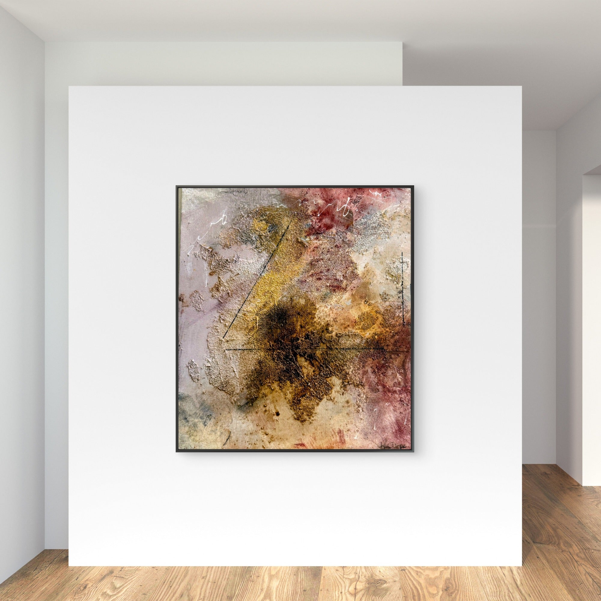 Belonging Series Everything I Didn't Say Abstract Mixed Media painting on canvas Kim Depa Studio Southwest Michigan 