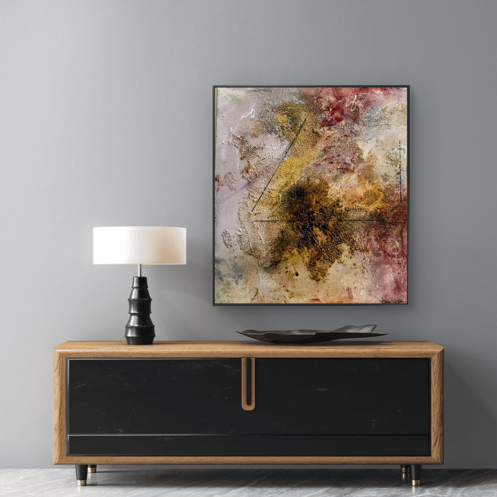 Belonging Series Everything I Didn't Say Abstract Mixed Media painting on canvas Kim Depa Studio Southwest Michigan 