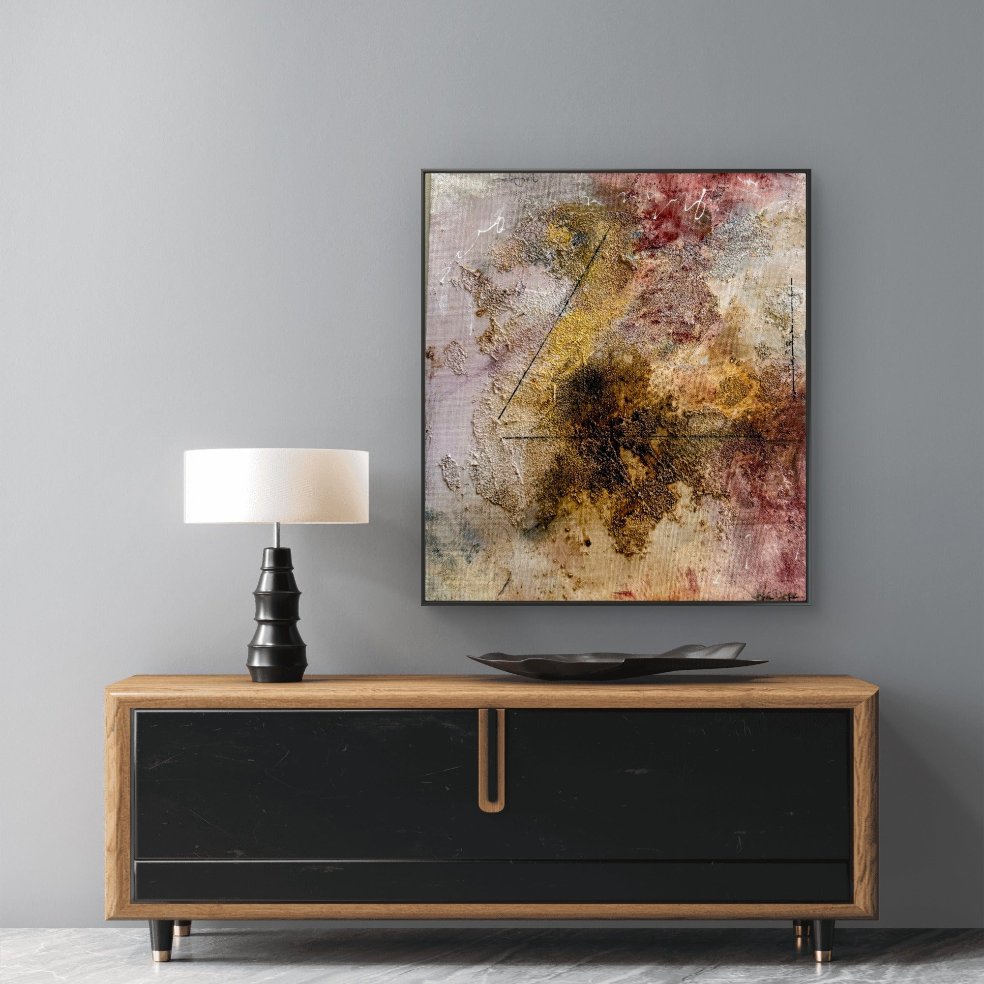 Belonging Series Everything I Didn't Say Abstract Mixed Media painting on canvas Kim Depa Studio Southwest Michigan 