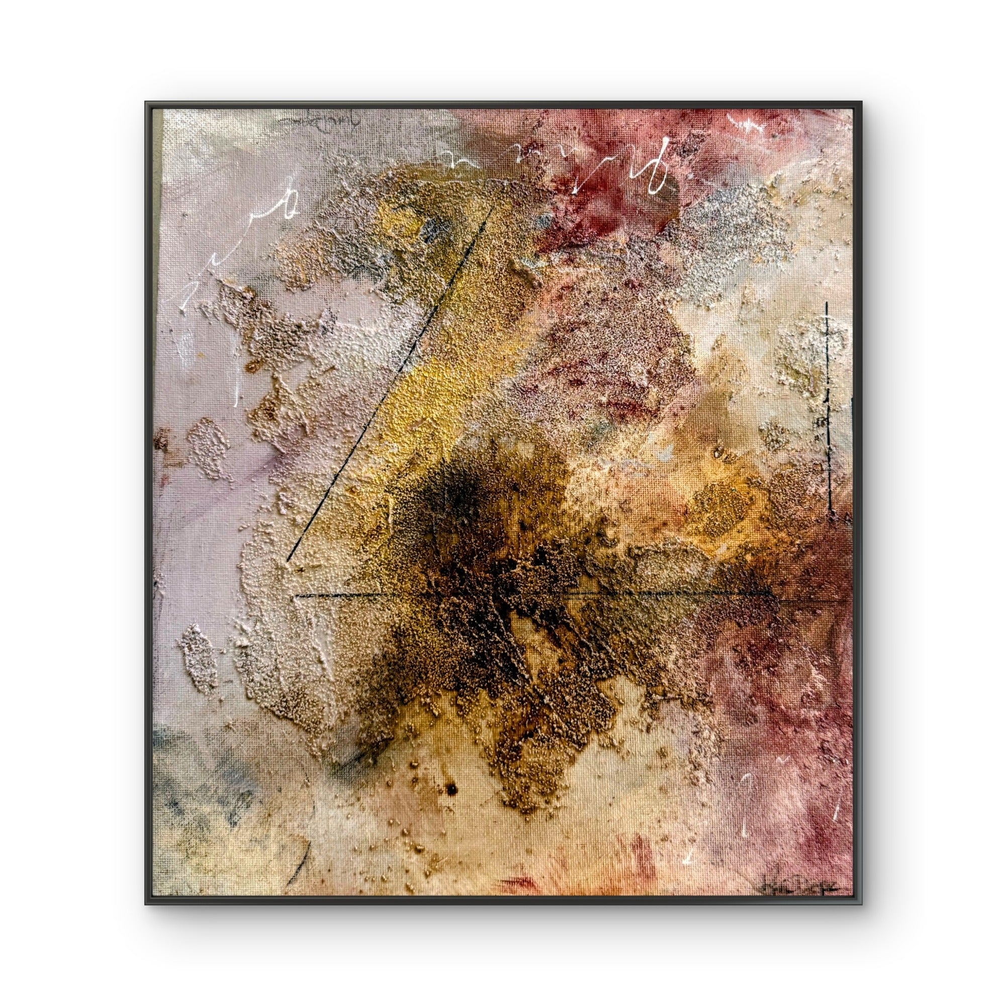 Belonging Series Everything I Didn't Say Abstract Mixed Media painting on canvas Kim Depa Studio Southwest Michigan 