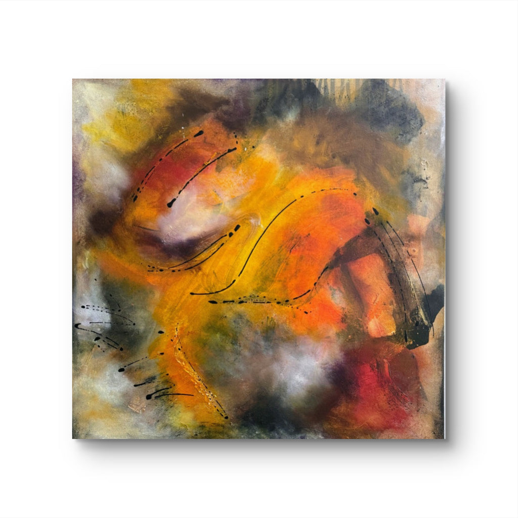Belonging Series Finding Its Way Mixed Media Abstract painting on canvas Kim Depa Studio Southwest Michigan