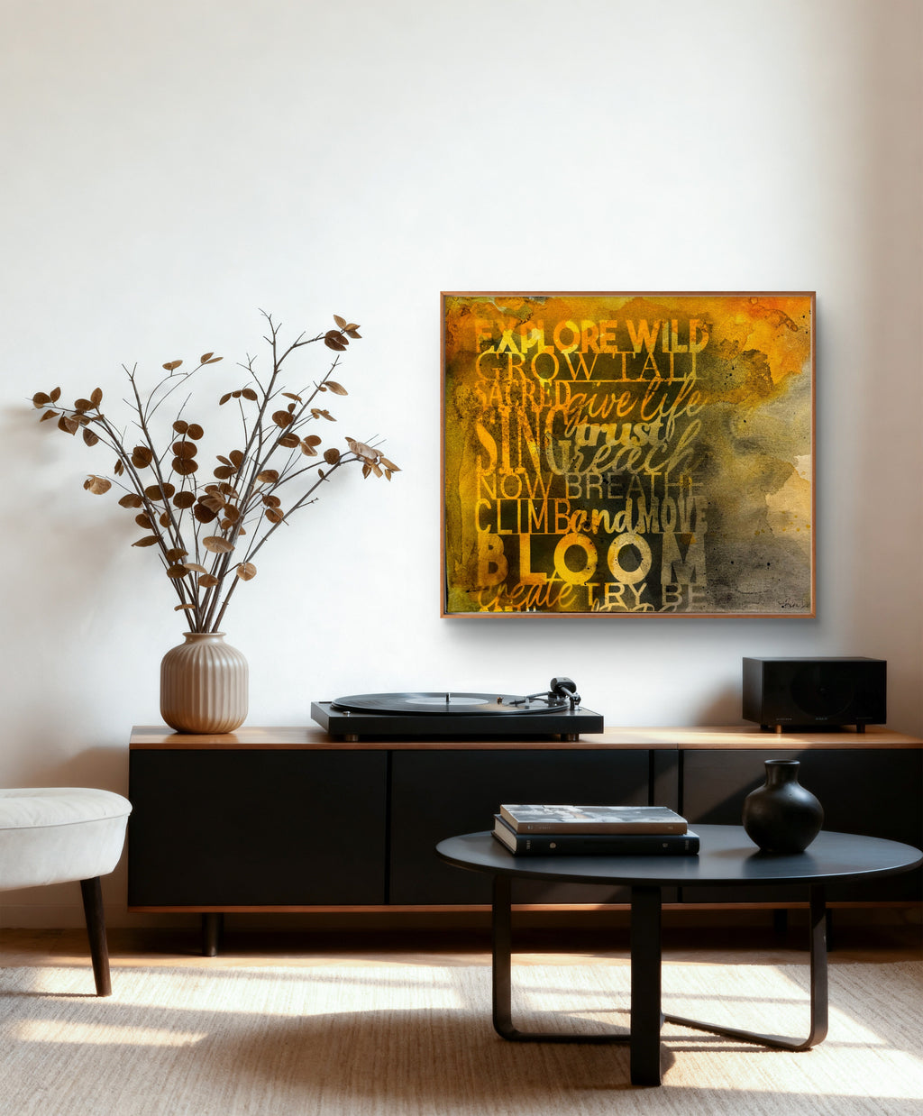 Bloom Series The Whole List  Mixed Media Abstract Painting Kim Depa Studio SW Michigan
