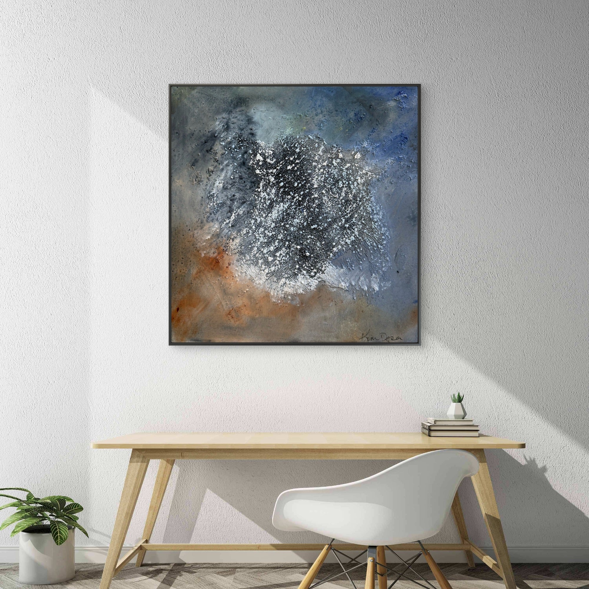 Within Series The Noise Inside the Quiet Abstract Mixed Media painting on canvas Kim Depa Studio Southwest Michigan 