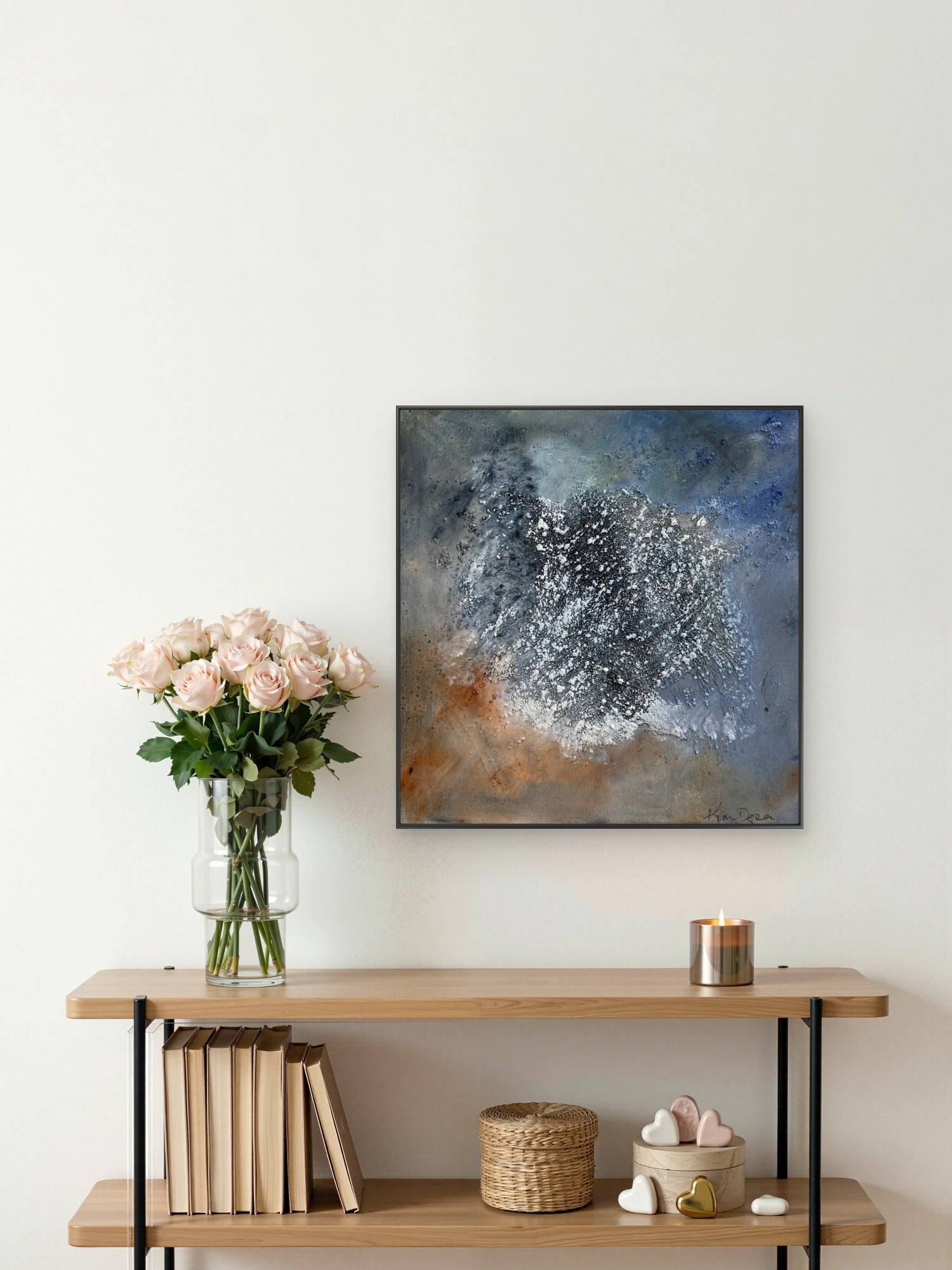 Within Series The Noise Inside the Quiet Abstract Mixed Media painting on canvas Kim Depa Studio Southwest Michigan 