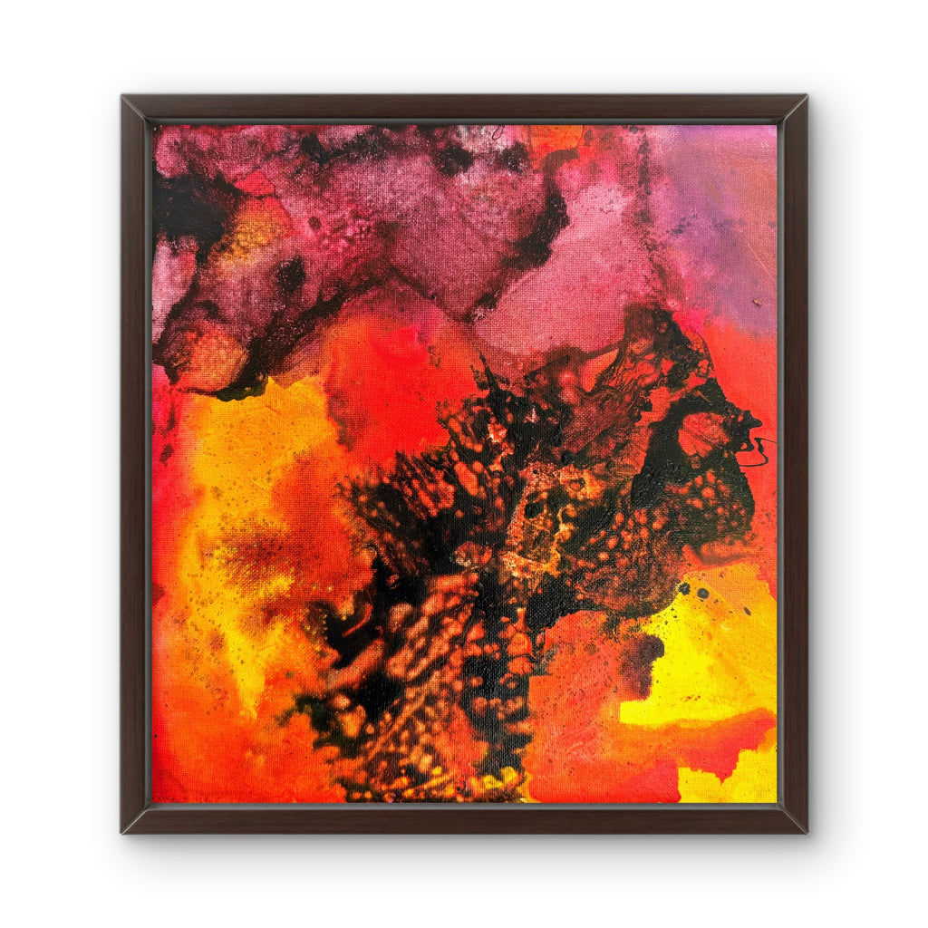 Fire Series She's Not Angry She's Awake Abstract Mixed Media painting on canvas Kim Depa Studio Southwest Michigan